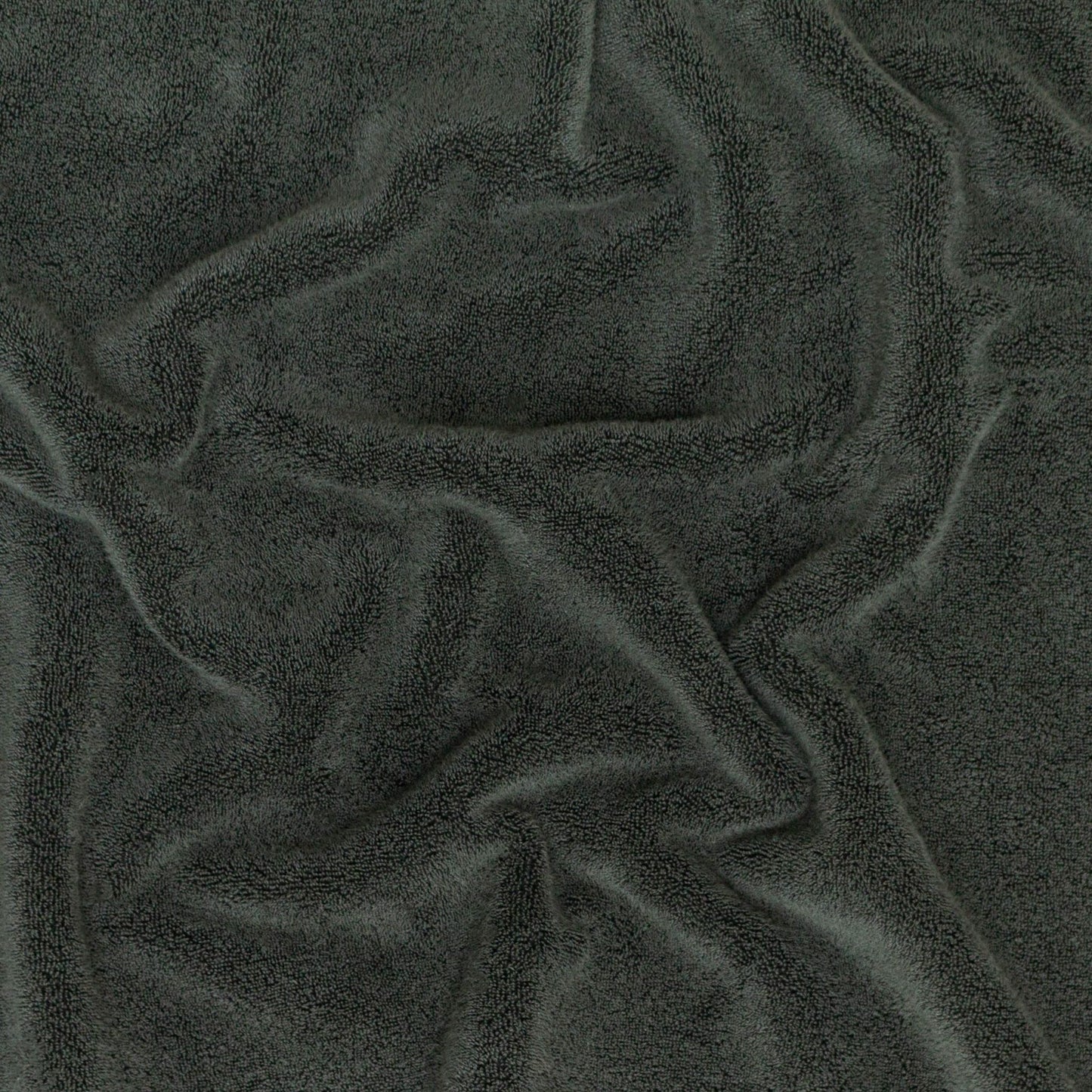 Close up with green Turkish towel texture